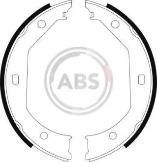 Колодки ручного гальма BMW 3(E46,E90-92) 00-13/5(E39) 95-04/X1(E84) 09-15 (ATE) A.B.S. 8973