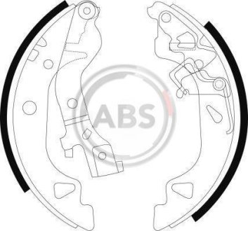 Тормозные колодки зад. Fiat Punto 99-12 (AP) A.B.S. 9075