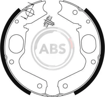 Гальмівні колодки зад. MITSUBISHI L400 95-00/PAJERO 98- A.B.S. 9115