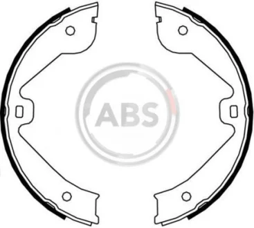 Колодки ручного гальма Touareg 02-10/Cayenne 02-07/LR III 02-12/Audi Q7 06-15 (VAG) A.B.S. 9177