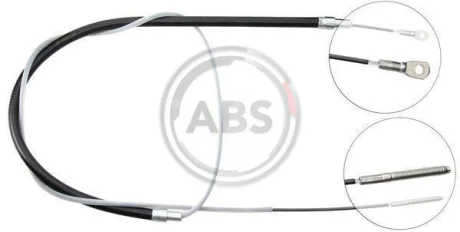 Трос ручного гальма зад. BMW 5 E34 87- Л=Пр (1755/610) A.B.S. K10256