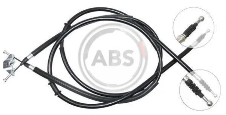 Трос ручного гальма зад. Astra H 04- (диск) (1647/1462+1665/1478) A.B.S. K12805