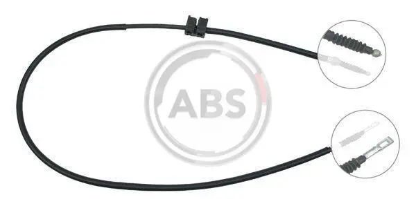 Трос ручного гальма зад. Audi 100/200/A6 83- Пр. (диск) (1676/1503) A.B.S. K13268 (фото 1)