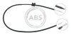 Трос ручного гальма зад. Audi 100/200/A6 83- Пр. (диск) (1676/1503) A.B.S. K13268 (фото 1)