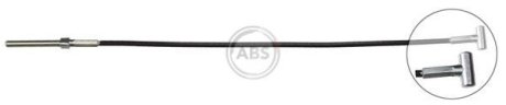 Трос ручного тормоза Перед. Auris/Corolla 07-18 (336мм) A.B.S. K13831 (фото 1)