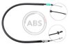 Трос ручного гальма зад. C4 Picasso 06- Л. (ел.гал.) (928/750) A.B.S. K16727 (фото 1)