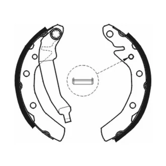Гальмівна колодка DAEWOO TICO 0.8 02.95-12.00 ABE C00001ABE