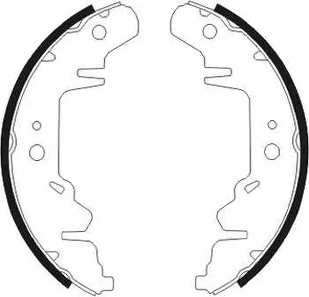 Гальмівна колодка CHRYSLER CARAVAN, GRAND VOYAGER III, VOYAGER III, VOYAGER IV, VOYAGER V DODGE CARAVAN, GRAND KIA CARNIVAL I, CARNIVAL II PLYMOUTH VOYAGER 2.0-3.8 01.95- ABE C00318ABE (фото 1)