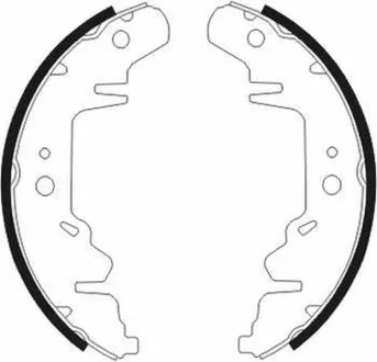 Гальмівна колодка CHRYSLER CARAVAN, GRAND VOYAGER III, VOYAGER III, VOYAGER IV, VOYAGER V DODGE CARAVAN, GRAND KIA CARNIVAL I, CARNIVAL II PLYMOUTH VOYAGER 2.0-3.8 01.95- ABE C00318ABE