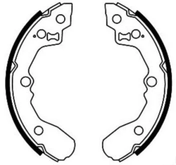 Гальмівна колодка KIA JOICE, RIO I 1.3/1.5/2.0 02.00-02.05 ABE C00319ABE