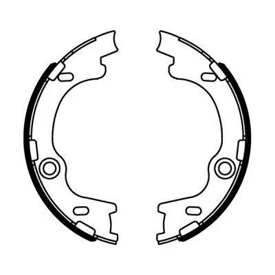 Гальмівна колодка HYUNDAI I30, IX35, TUCSON KIA CEE\'D, PRO CEE\'D, SPORTAGE II, SPORTAGE III 1.4-2.0LPG 09.04- ABE C00325ABE (фото 1)