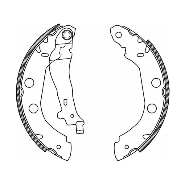 Гальмівна колодка NISSAN KUBISTAR, PRIMERA RENAULT KANGOO, KANGOO EXPRESS, KANGOO II 1.0-2.0D 06.96- ABE C01002ABE (фото 1)