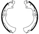 Гальмівна колодка NISSAN CARAVAN, NAVARA, NAVARA NP300, NP300, PATHFINDER I, PICK UP, PRAIRIE, PRAIRIE PRO, TERRANO I, URVAN, VANETTE 1.5-3.0 12.82- ABE C01038ABE (фото 2)