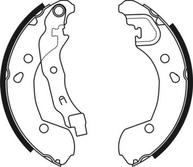 Гальмівна колодка NISSAN MICRA C+C III, MICRA III, NOTE, TERRANO, TIIDA RENAULT CLIO III, MODUS 1.0-2.0 03.02- ABE C01056ABE