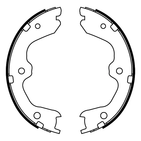 Гальмівна колодка INFINITI EX, G, M35, M45, Q60, QX50 I NISSAN 350Z, 370Z, ALTIMA, MAXIMA VI, MAXIMA VII, TEANA I, TEANA II, TEANA III 2.0-4.5 08.01- ABE C01067ABE (фото 1)