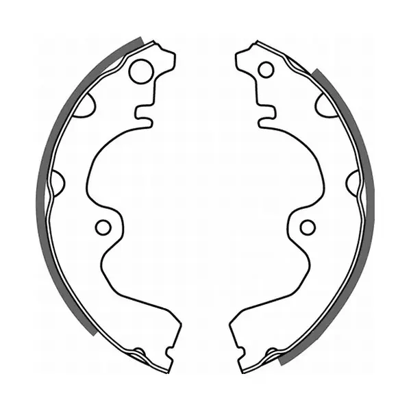 Гальмівна колодка TOYOTA PASEO, STARLET, TERCEL 1.0-1.5D 08.82-09.99 ABE C02047ABE (фото 1)