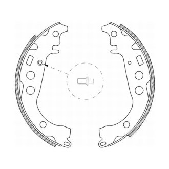 Тормозные колодки, барабанные ABE C02059ABE