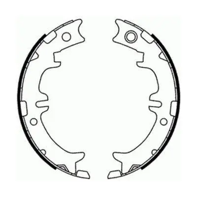 Гальмівна колодка LEXUS GS, IS I, IS II, IS SPORTCROSS, LS, RX, SC TOYOTA ALPHARD I, ALTEZZA, ALTEZZA GITA, ARISTO, AVENSIS VERSO, CELSIOR, CROWN, GRANVIA, HARRIER 1.8-4.6 12.89- ABE C02077ABE (фото 1)