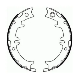 Гальмівна колодка LEXUS GS, IS I, IS II, IS SPORTCROSS, LS, RX, SC TOYOTA ALPHARD I, ALTEZZA, ALTEZZA GITA, ARISTO, AVENSIS VERSO, CELSIOR, CROWN, GRANVIA, HARRIER 1.8-4.6 12.89- ABE C02077ABE