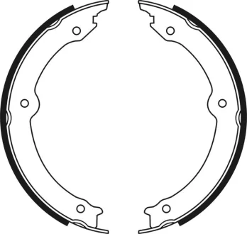 Гальмівна колодка TOYOTA LAND CRUISER 200, TUNDRA 4.5D/4.7/5.7ALK 11.06- ABE C02085ABE