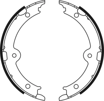 Гальмівна колодка LEXUS GS, IS C, IS II, IS III, LS, RC TOYOTA CELSIOR, CROWN, MARK X I, MARK X II 2.2D-5.0 08.00- ABE C02087ABE