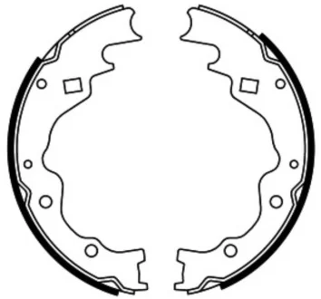 Гальмівна колодка FORD ECONOVAN KIA BESTA, CERES, K2500, PREGIO MAZDA E 1.4-2.7D 05.78- ABE C03025ABE
