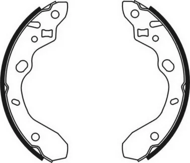 Гальмівна колодка MAZDA 323 F VI, 323 S VI 1.3-2.0D 06.98-05.04 ABE C03042ABE
