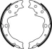 Гальмівна колодка MAZDA E, MPV I, MPV II 2.0-3.0 11.88-12.06 ABE C03050ABE (фото 2)