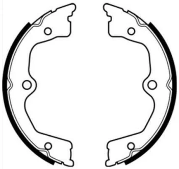 Гальмівна колодка ACURA RL, TL HONDA ACCORD IX, ACCORD VIII, CIVIC VIII, CROSSTOUR I, LEGEND IV 1.3-3.7 08.05- ABE C04024ABE