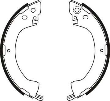 Гальмівна колодка MITSUBISHI DELICA / SPACE GEAR, L 300 / DELICA II, L 300 III, L200, L200 / TRITON, L400, PAJERO CLASSIC, PAJERO I, PAJERO II 1.6-3.0 03.80- ABE C05001ABE