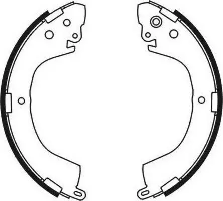 Гальмівна колодка MITSUBISHI DELICA / SPACE GEAR, L 300 III, L200, L200 / TRITON, L400, PAJERO I 2.0-2.8D 01.83-12.15 ABE C05058ABE (фото 1)