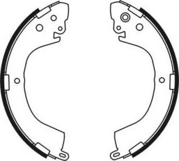 Гальмівна колодка MITSUBISHI DELICA / SPACE GEAR, L 300 III, L200, L200 / TRITON, L400, PAJERO I 2.0-2.8D 01.83-12.15 ABE C05058ABE