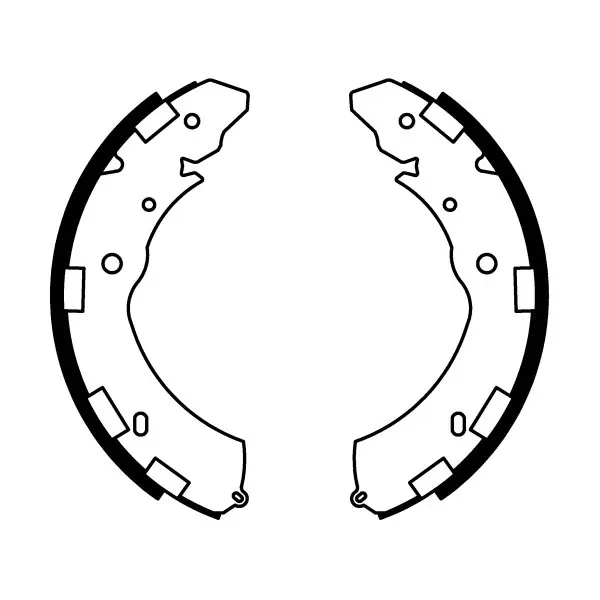 Гальмівна колодка FIAT FULLBACK ISUZU D-MAX II, D-MAX III MITSUBISHI L200, L200 / TRITON, PAJERO SPORT II SUBARU LEGACY V, OUTBACK 1.9D-3.6 01.04- ABE C05060ABE (фото 1)