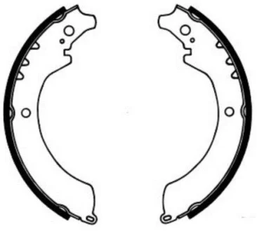 Гальмівна колодка DAIHATSU FEROZA, ROCKY, WILDCAT/ROCKY 1.6/2.0/2.8D 02.85-12.99 ABE C06007ABE