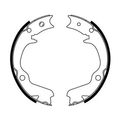 Гальмівна колодка MITSUBISHI 3000 GT, ECLIPSE I, ECLIPSE II, GALANT VII, GALANT VIII, LANCER V, LANCER VI, LANCER VII, OUTLANDER I, PAJERO PININ I, SANTAMO, SIGMA, SPACE 1.3-3.6 01.89- ABE C07012ABE (фото 1)