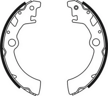 Гальмівна колодка SUZUKI WAGON R, WAGON R+ 1.0/1.2 02.98-08.05 ABE C08003ABE