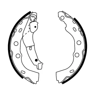 Гальмівна колодка SUBARU JUSTY II SUZUKI SWIFT II 1.0/1.3 03.89-12.05 ABE C08027ABE