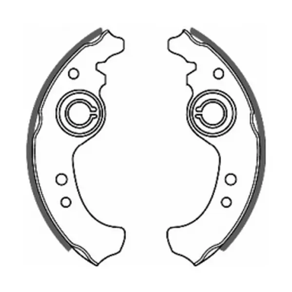 Гальмівна колодка ABARTH RITMO FIAT 126, 127, 128, 147, 900 T/E, 900 T/E PULMINO, CINQUECENTO, DUNA, ELBA, FIORINO, PANDA, PENNY, PREMIO, PUNTO, REGATA, RITMO 0.6-Electric 01.66-01.10 ABE C0F001ABE (фото 1)