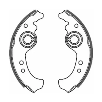 Гальмівна колодка ABARTH RITMO FIAT 126, 127, 128, 147, 900 T/E, 900 T/E PULMINO, CINQUECENTO, DUNA, ELBA, FIORINO, PANDA, PENNY, PREMIO, PUNTO, REGATA, RITMO 0.6-Electric 01.66-01.10 ABE C0F001ABE