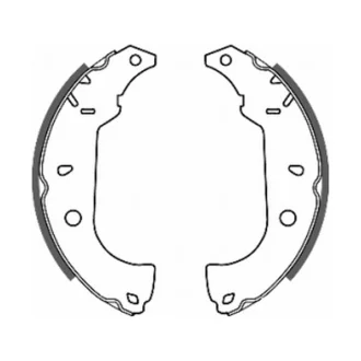Гальмівна колодка ALFA ROMEO 145, 146 FIAT DUNA, ELBA, FIORINO, MAREA, PALIO, PENNY, TEMPRA, TIPO, UNO 1.1-2.0 01.86- ABE C0F004ABE