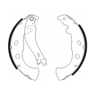 Гальмівна колодка FIAT MAREA, MULTIPLA, PALIO, SIENA, STRADA 1.1-1.9D 04.96- ABE C0F015ABE