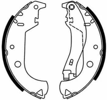Гальмівна колодка FIAT DOBLO, SIENA, STRADA 1.2-1.9D 03.01- ABE C0F020ABE