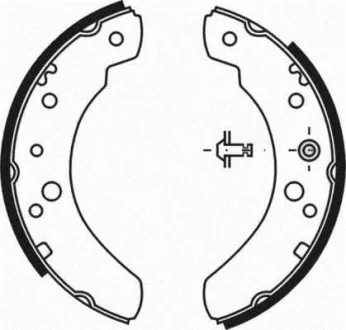 Гальмівна колодка VOLVO 240 FORD TRANSIT 1.6-2.5D 08.74-09.92 ABE C0G017ABE