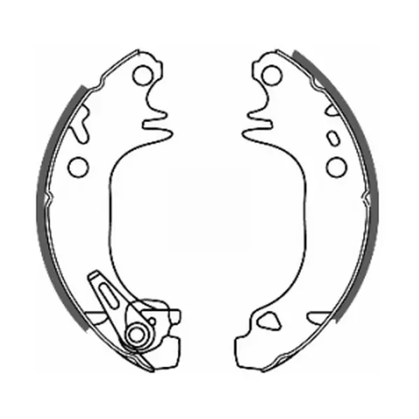 Гальмівна колодка CITROEN AX, BX, SAXO PEUGEOT 106 I, 106 II, 205, 205 I, 205 II, 306, 309 I, 309 II 1.0-Electric 02.83-07.04 ABE C0P005ABE (фото 1)