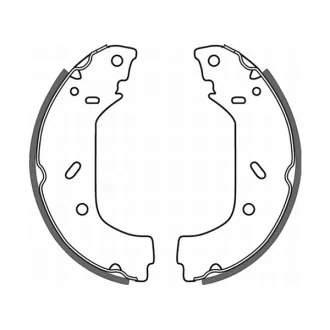Гальмівна колодка CITROEN EVASION, JUMPY I, XSARA FIAT SCUDO, ULYSSE LANCIA ZETA PEUGEOT 806, EXPERT 1.6-2.1D 06.94-06.11 ABE C0P015ABE