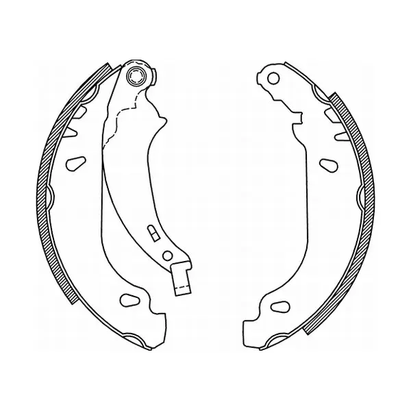 Гальмівна колодка PEUGEOT 206, 206+, 306, 504 1.1-2.5D 08.90- ABE C0P019ABE (фото 1)
