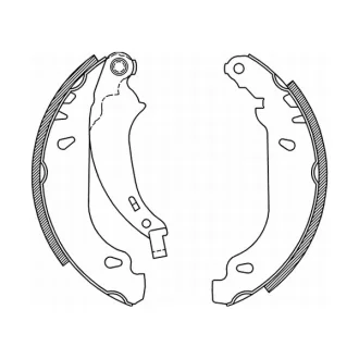 Гальмівна колодка PEUGEOT 206, 206+, 306, 504 1.1-2.5D 08.90- ABE C0P019ABE