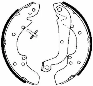 Гальмівна колодка ALFA ROMEO AR 6 CITROEN C25, C35 FIAT DUCATO, TALENTO PEUGEOT J5 RENAULT TRAFIC 1.8-2.5D 11.73-04.02 ABE C0P020ABE