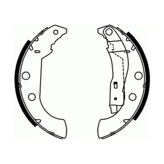 Гальмівна колодка CITROEN XSARA, ZX PEUGEOT 306, 405 I, 405 II 1.1-2.0D 01.87-08.05 ABE C0P029ABE