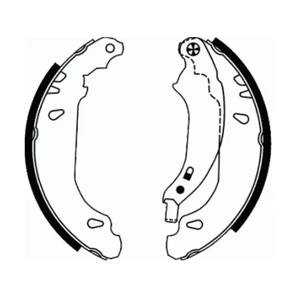 Гальмівна колодка DACIA LOGAN, LOGAN MCV, SANDERO RENAULT CLIO II, CLIO IV, LOGAN I, SANDERO/STEPWAY I, SANDERO/STEPWAY II, THALIA I, THALIA II, THALIA III 0.9-2.0 02.98- ABE C0R016ABE (фото 1)